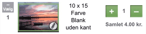 Valg knappen